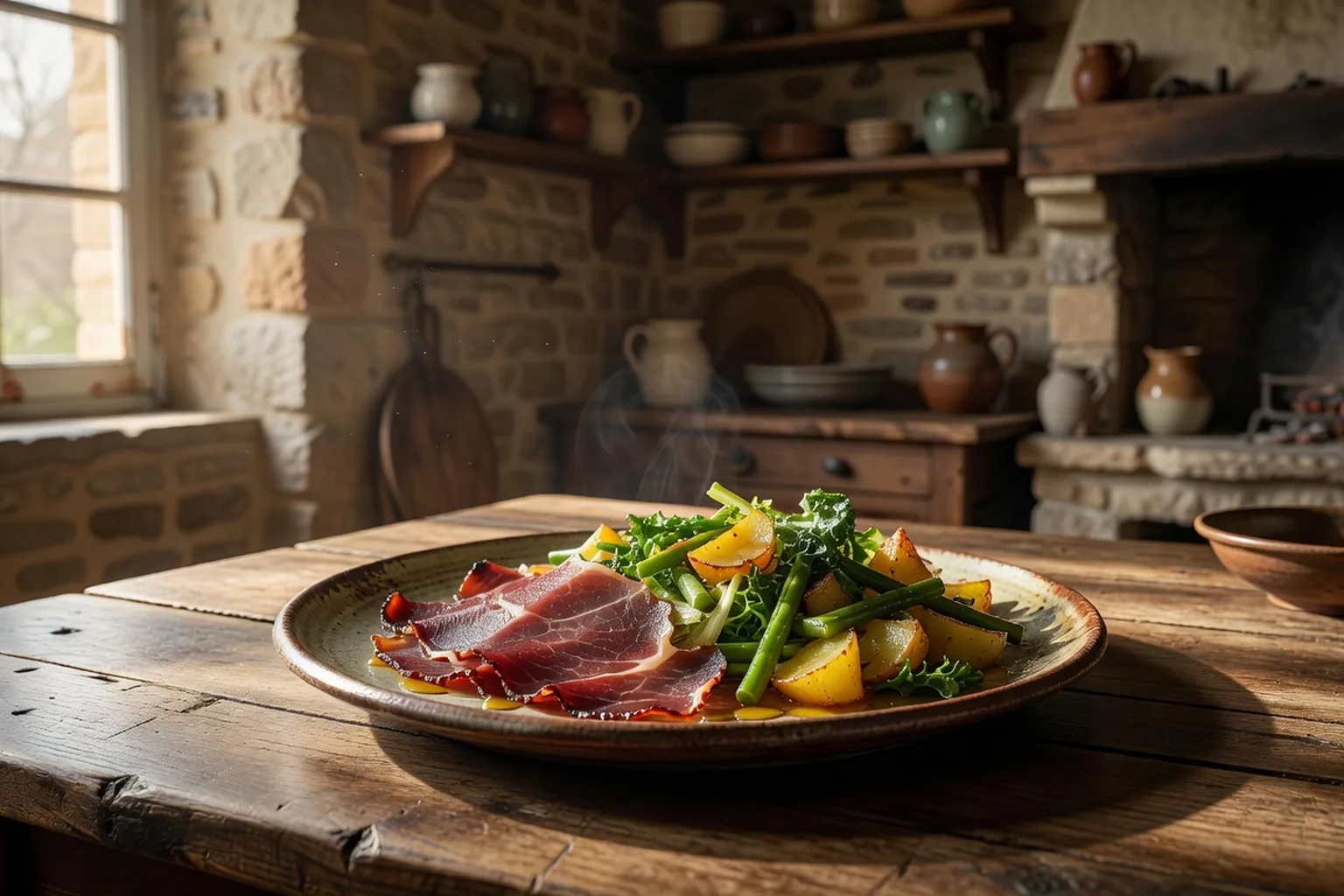 Du fumé vosgien servi en salade, une préparation traditionnelle du massif.