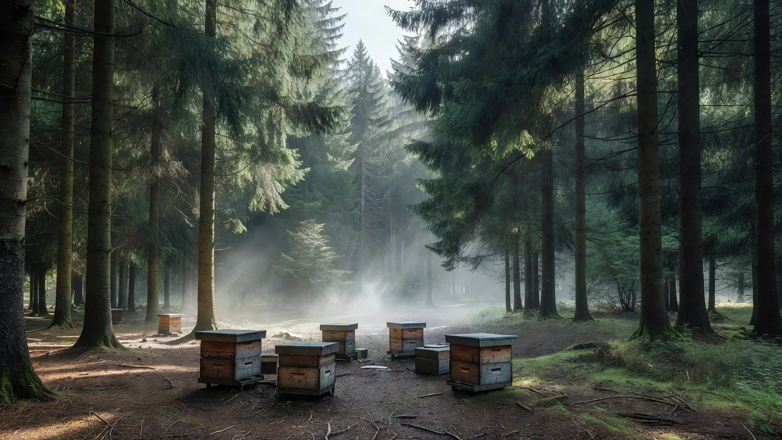Apiculture de montagne : récolter le miellat de sapin des Vosges